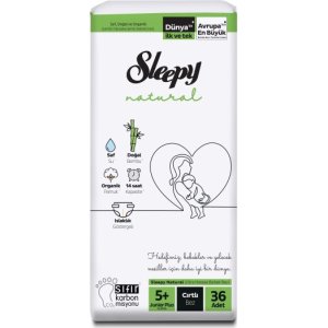Sleepy Natural Bebek Bezi, 5+ Numara, 36 Adet