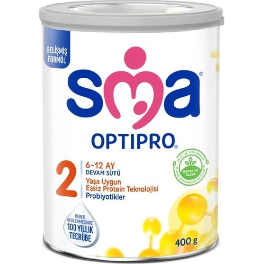 SMA Optipro 2 Probiyotik Devam Sütü, 6-12 Ay, 400 g