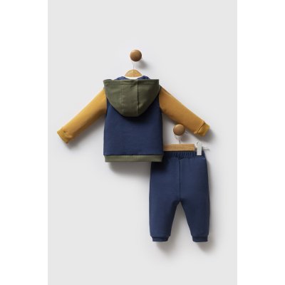 U.S. Polo Assn 3'lü Takım USB2574 İndigo Hardal