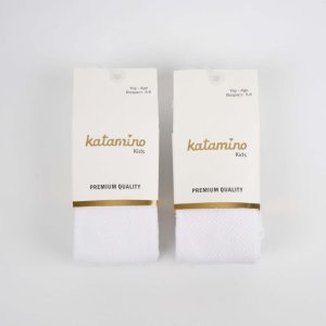 Katamino Lacoste Kız Külotlu Çorap, Beyaz
