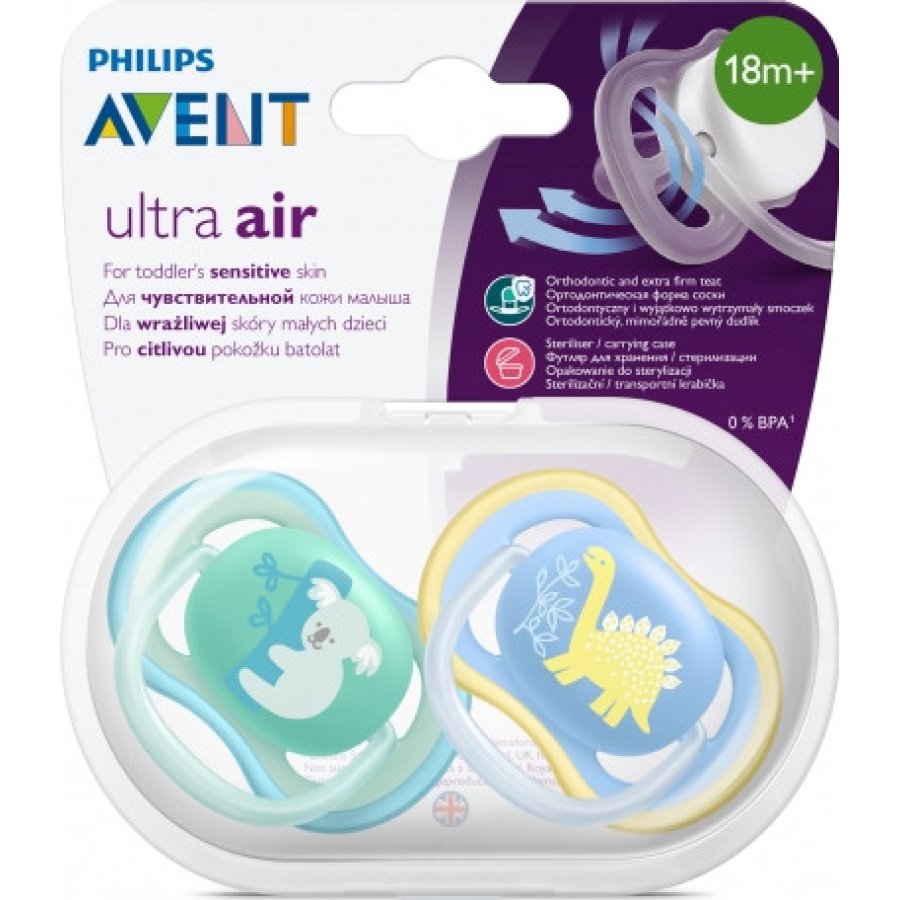 Philips Avent Ultra Air Emzik, 18+ Ay, Erkek, 2'li