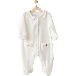 Andywawa Ballerina Kadife Bebek Tulum, Ekru