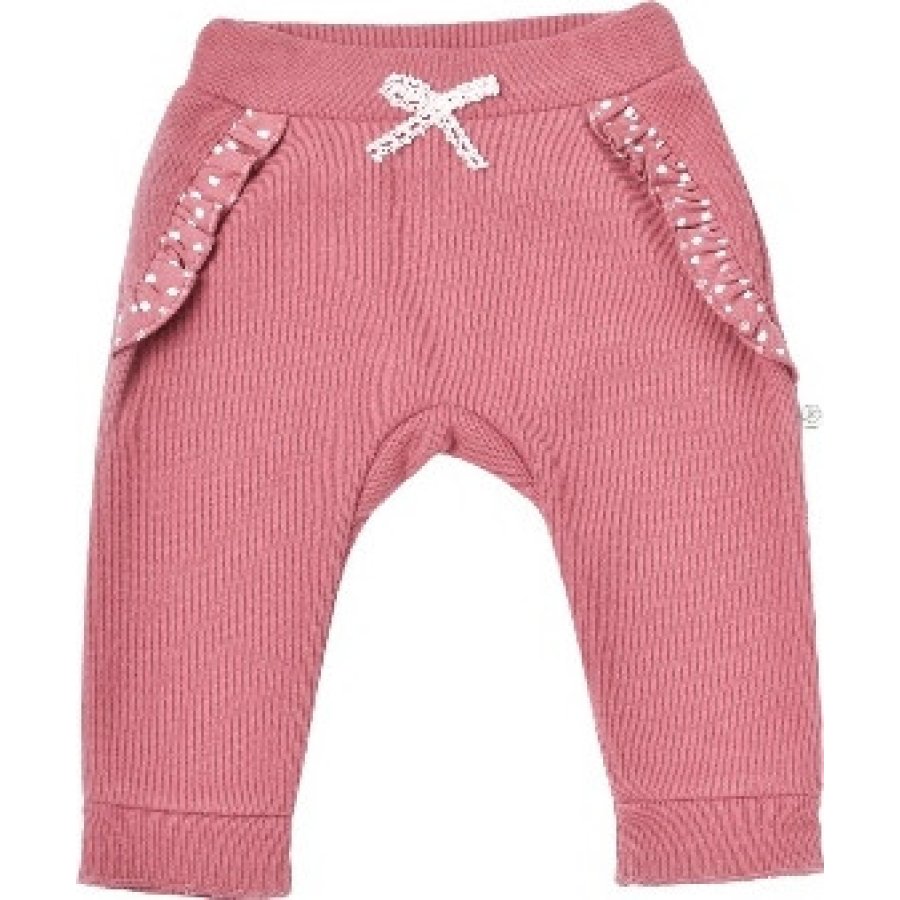 Bibaby Biorganic Little Love Patiksiz Pantolon, Gül Kurusu