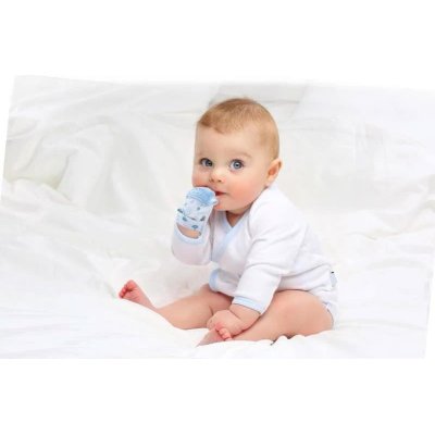 BabyJem Diş Kaşıyıcı Eldiven, Kirpi, Pembe