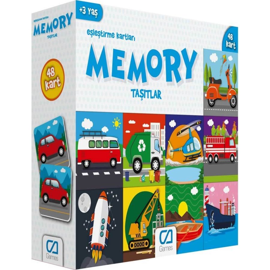 Games Eşleştirme Kartları Taşıtlar, 48 Kart