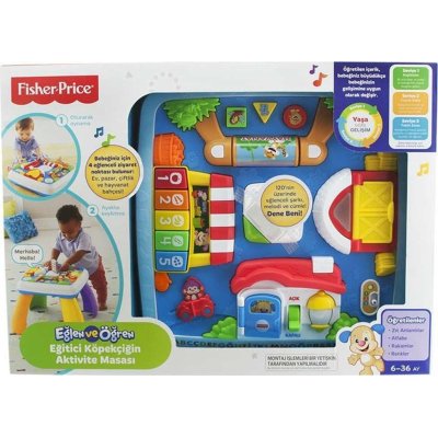 Fisher Price Eğlen ve Öğren Eğitici Köpekçiğin Aktivite Masası, Türkçe-İngilizce