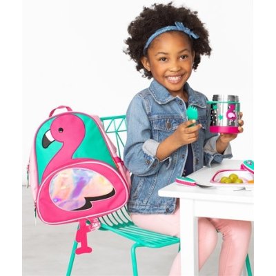 Skip Hop Zoo Paslanmaz Çelik Termos, 325 ml, Flamingo