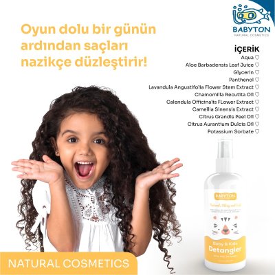 Babyton Bebek ve Çocuklar İçin Kolay Tarama Saç Spreyi 200 ml