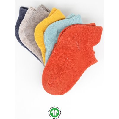 Bistyle Colors Penye Sneakers Soket Çorap, Kiremit, 6'lı