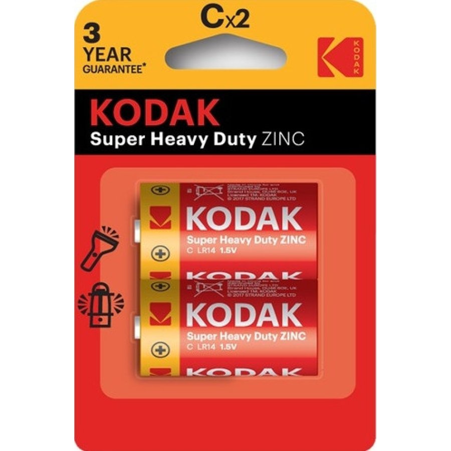 Kodak Çinko Karbon Blister Orta Pil, 2'li