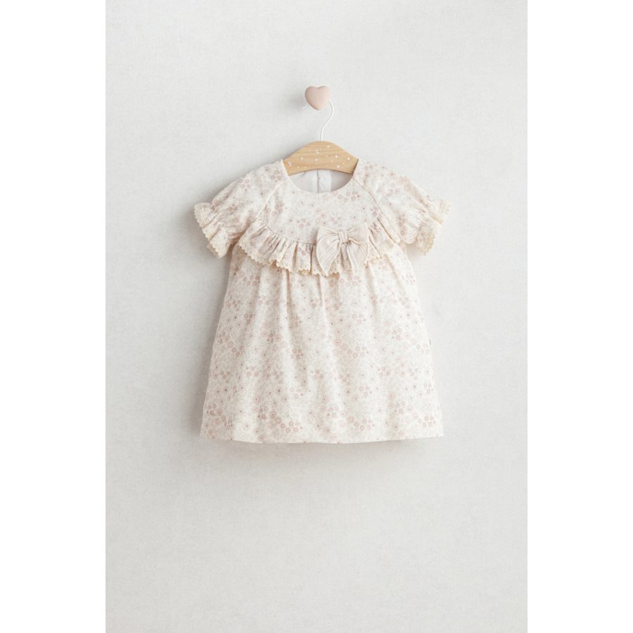 Tongs Baby Flowery Elbise 5502 Bej