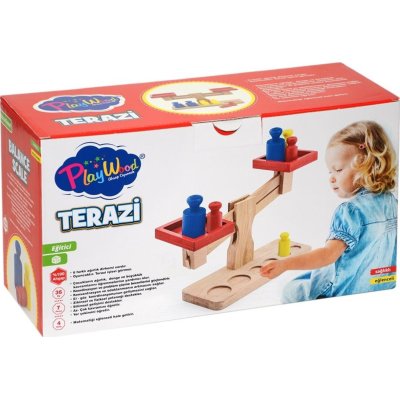 Play Wood Ahşap Kutulu Terazi