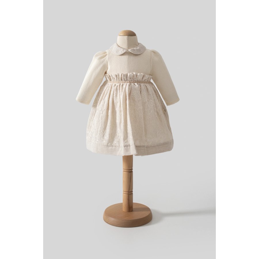 Tongs Baby Elbise 8050 Ekru