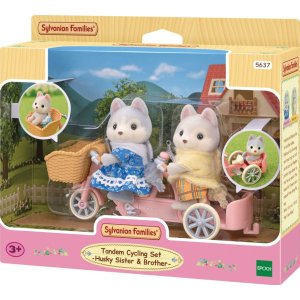 Sylvanian Families Tandem Bisiklet ve Haskiler