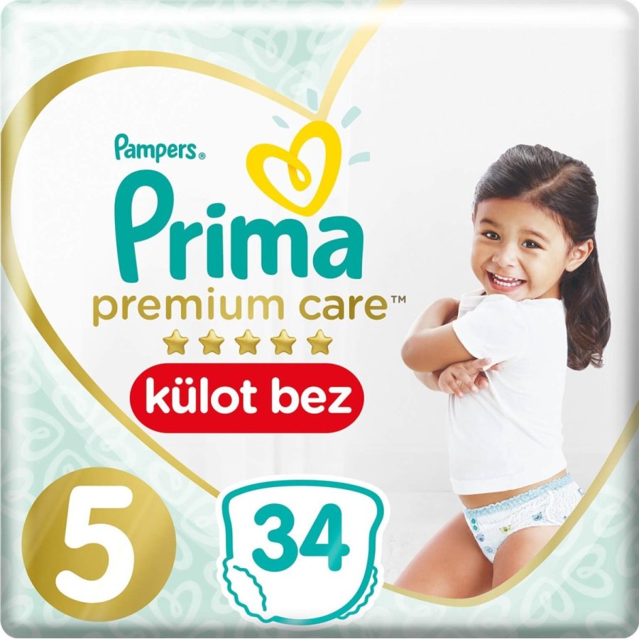 Prima Premium Care Külot Bez, 5 Beden, 34 Adet