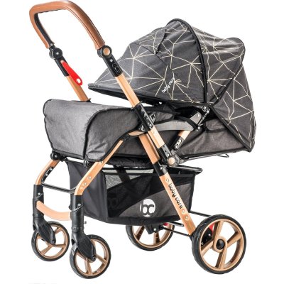 Baby Care 500 Combo Maxi Pro Çift Yönlü Puset, Gold Siyah