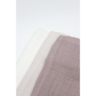 Bistyle 6'lı Müslin Mendil 20x20 cm 90106 Taş Ekru Antrasit