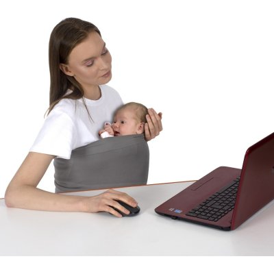Sevi Bebe Anne Sıcaklığı Sling, Gri