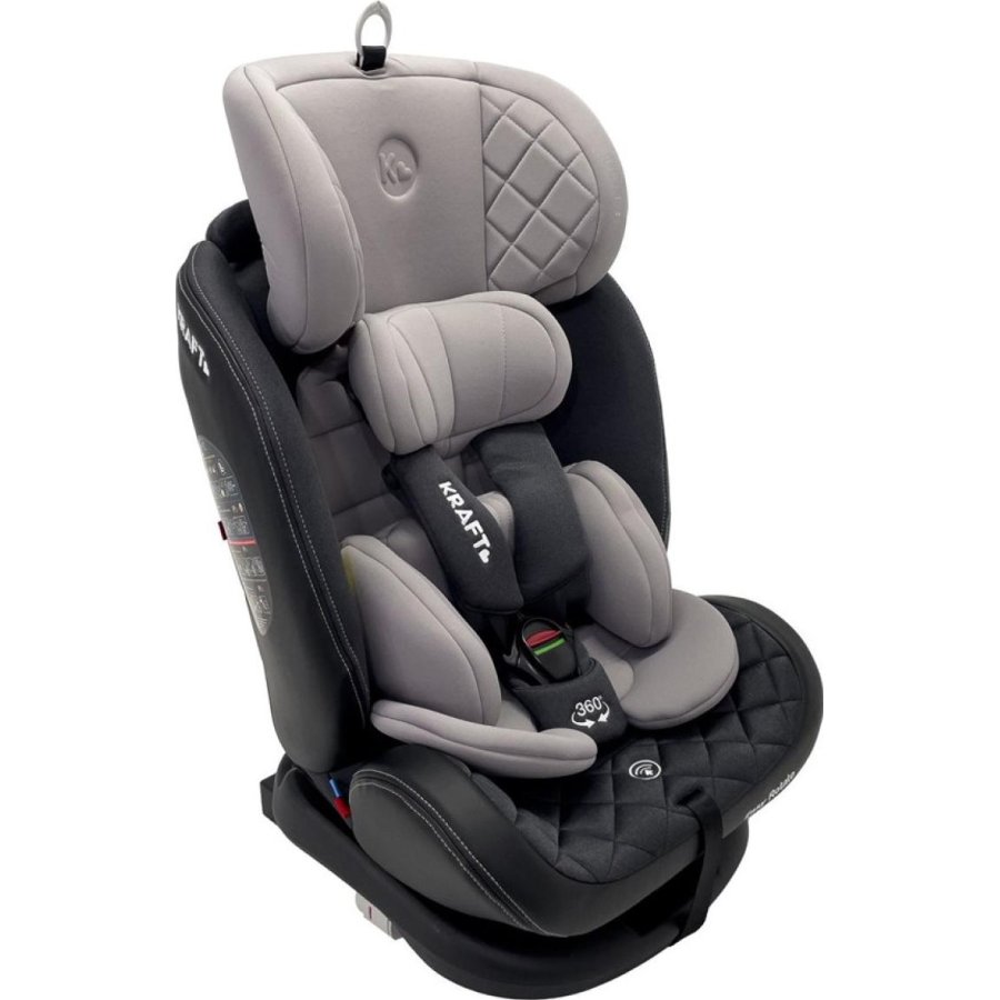 Kraft Easy Rotate İsofixli 0-36 kg Oto Koltuğu, Gri