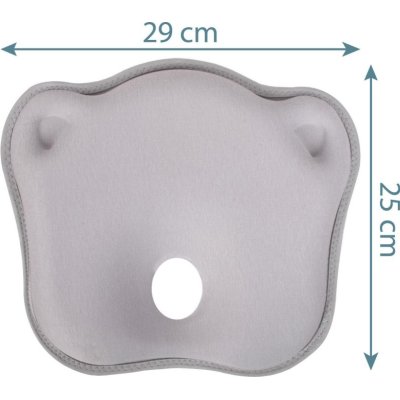 Sevi Bebe Düz Kafa Yastığı Kafa Şekillendirici Yastık, Gri
