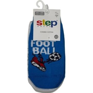 Step Football Patik Çorap, Karışık Renkli, 3'lü