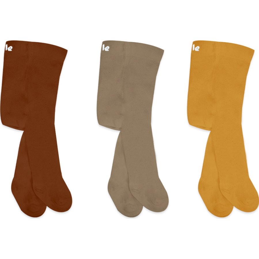 Bistyle Penye Külotlu Çorap, Toprak, 3'lü