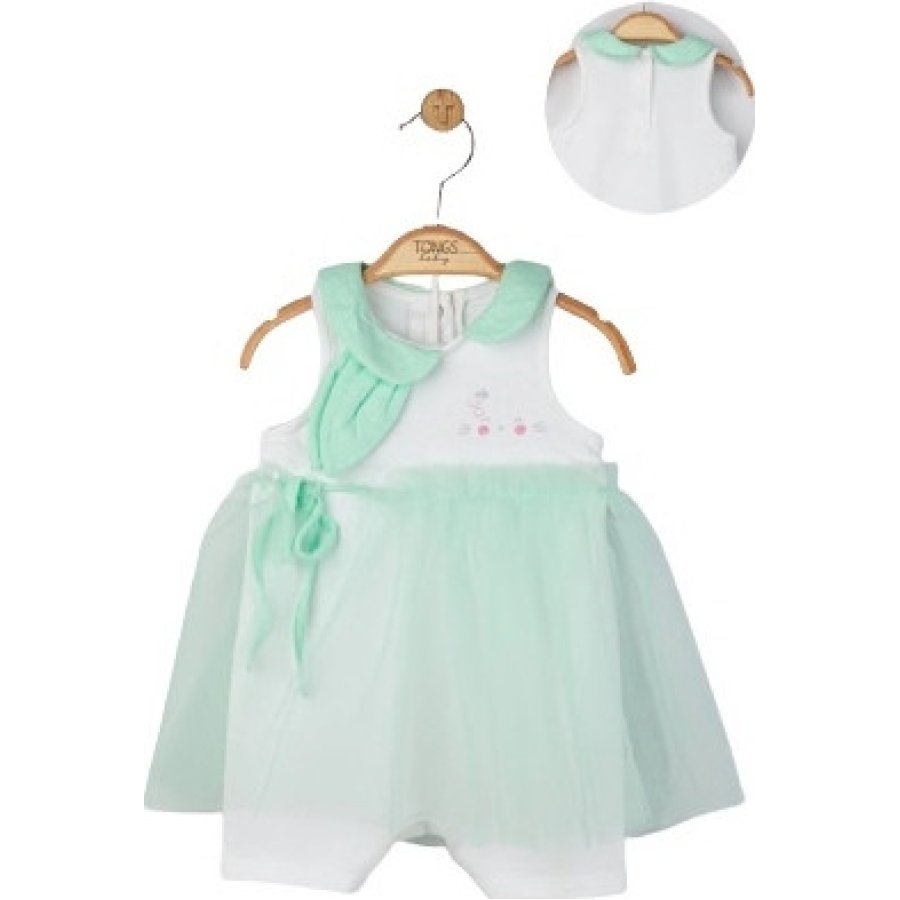 Tongs Baby Cherries Tütülü Tulum, Yeşil