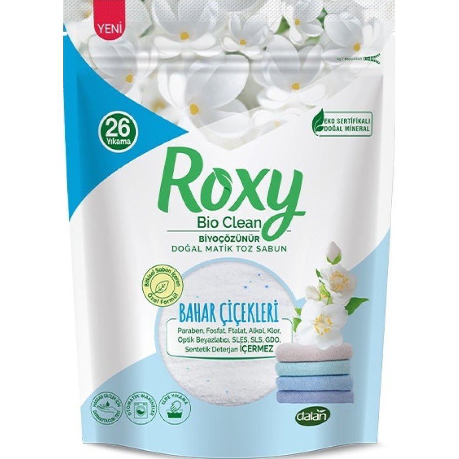 Roxy Bio Clean Doğal Matik Toz Sabun Bahar Çiçekleri, 800 g