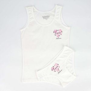 Katamino Mirror Geniş Askılı Kız Atlet Slip Takım, Asorti