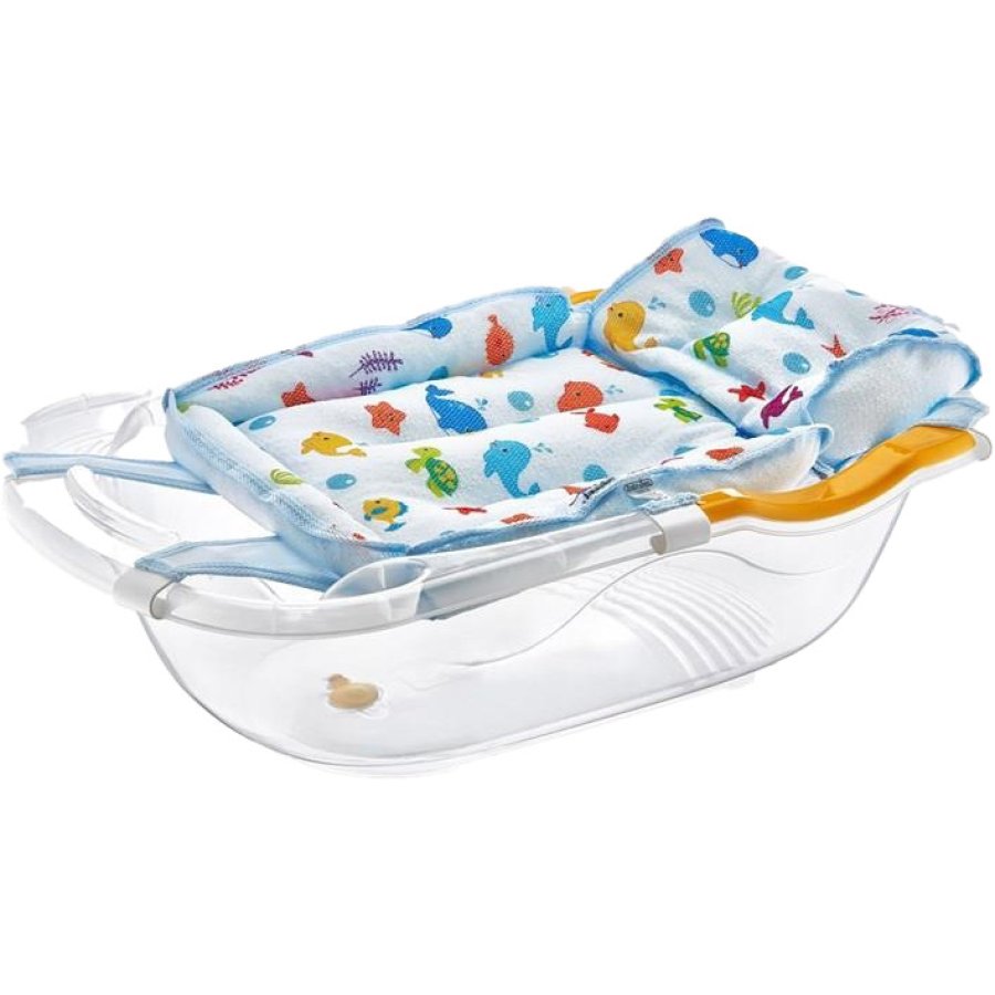 BabyJem Desenli Köpüklü Bebek Küvet Filesi, Mavi