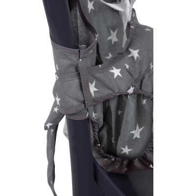 Sevi Bebe Kumaş Mama Sandalyesi, Gri, Yıldız