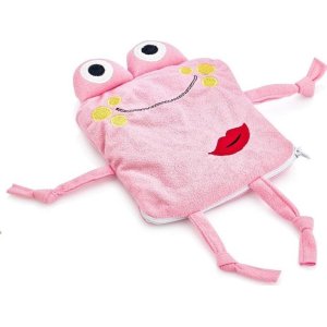 BabyJem Kiraz Çekirdekli Kadife Gaz Yastığı, Pembe Kurbağa