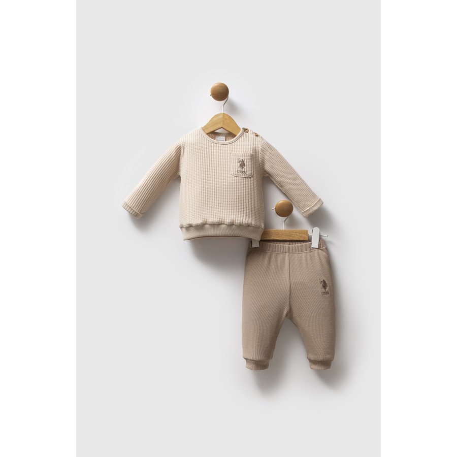 U.S. Polo Assn 2 li Takım USB2587 Bej