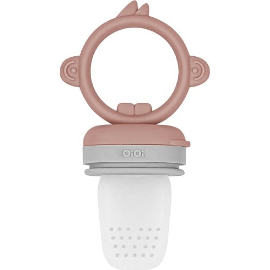 OiOi Silikon Püre Meyve Sebze Emziği Woody Brown / Powder Grey