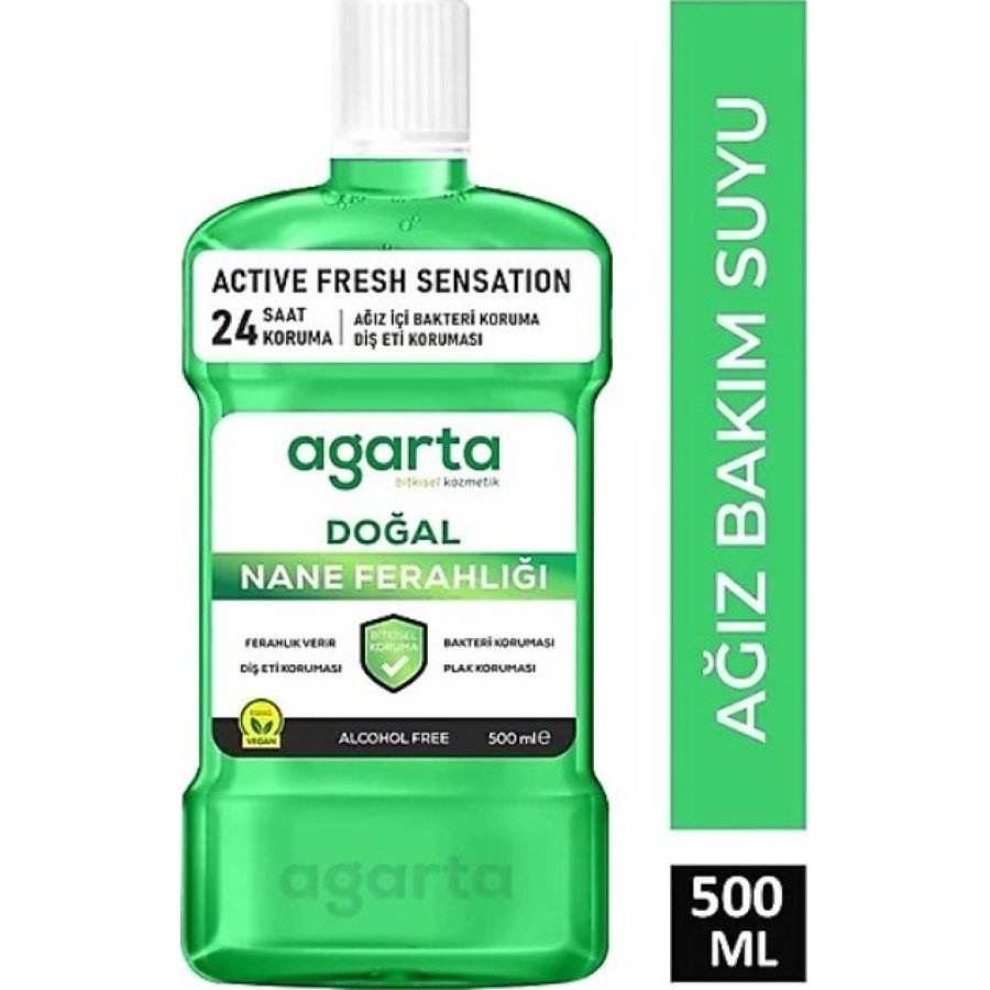 Agarta Doğal Ağız Bakım Suyu 500 ml Nane Özlü