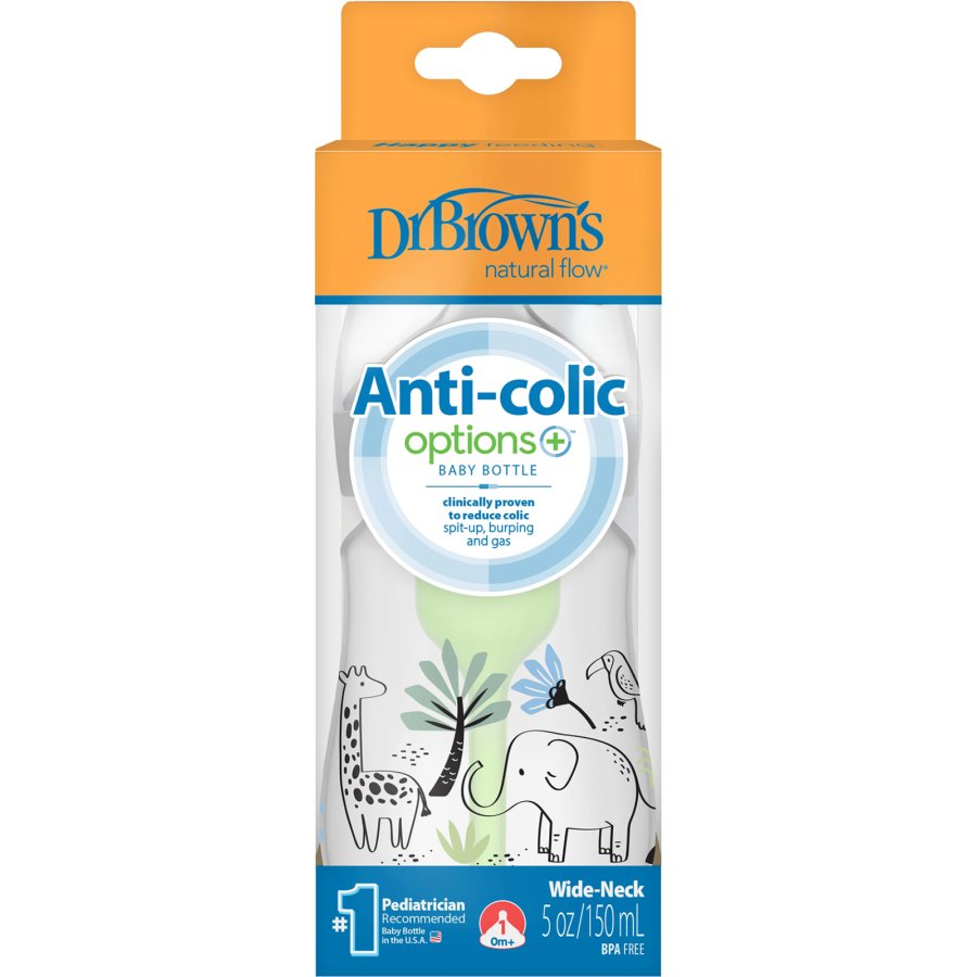 Dr.Brown's Geniş Ağız PP Antikolik Options Biberon 150 ml Erkek
