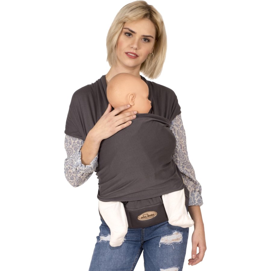 Sevi Bebe Bel Destekli Sling, Gri