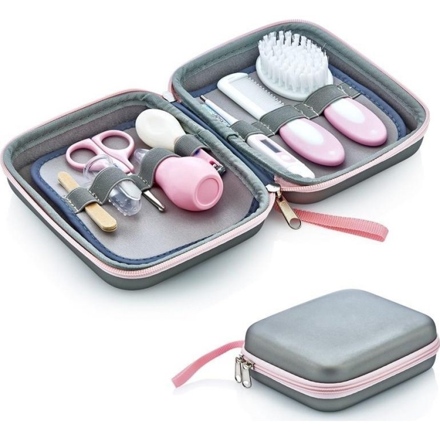 BabyJem Bebek Bakım Seti, 9 Parça, Pembe