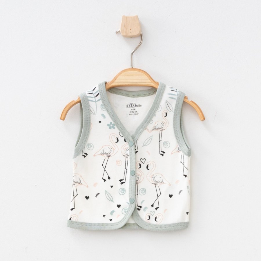 Aziz Bebe Bebek Yelek, Ekru