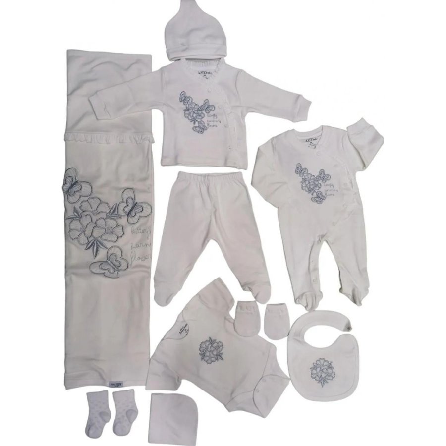 Aziz Bebe 10 Parça Hastane Çıkışı, Ekru