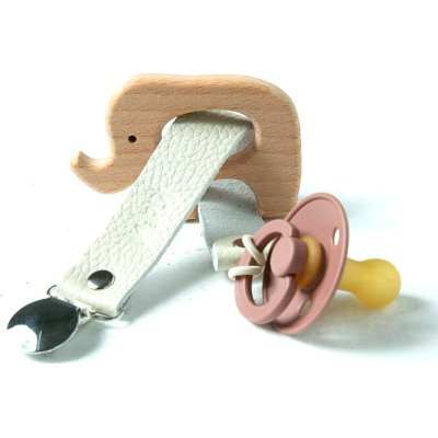 Kidful Bitkisel Boyalı Emzik Askısı, Kemik