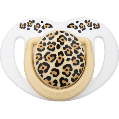 Mamajoo Sterilizasyon & Saklama Kutulu 2'li Ortodondik Emzik, 6 Ay+, Bej, Leopar
