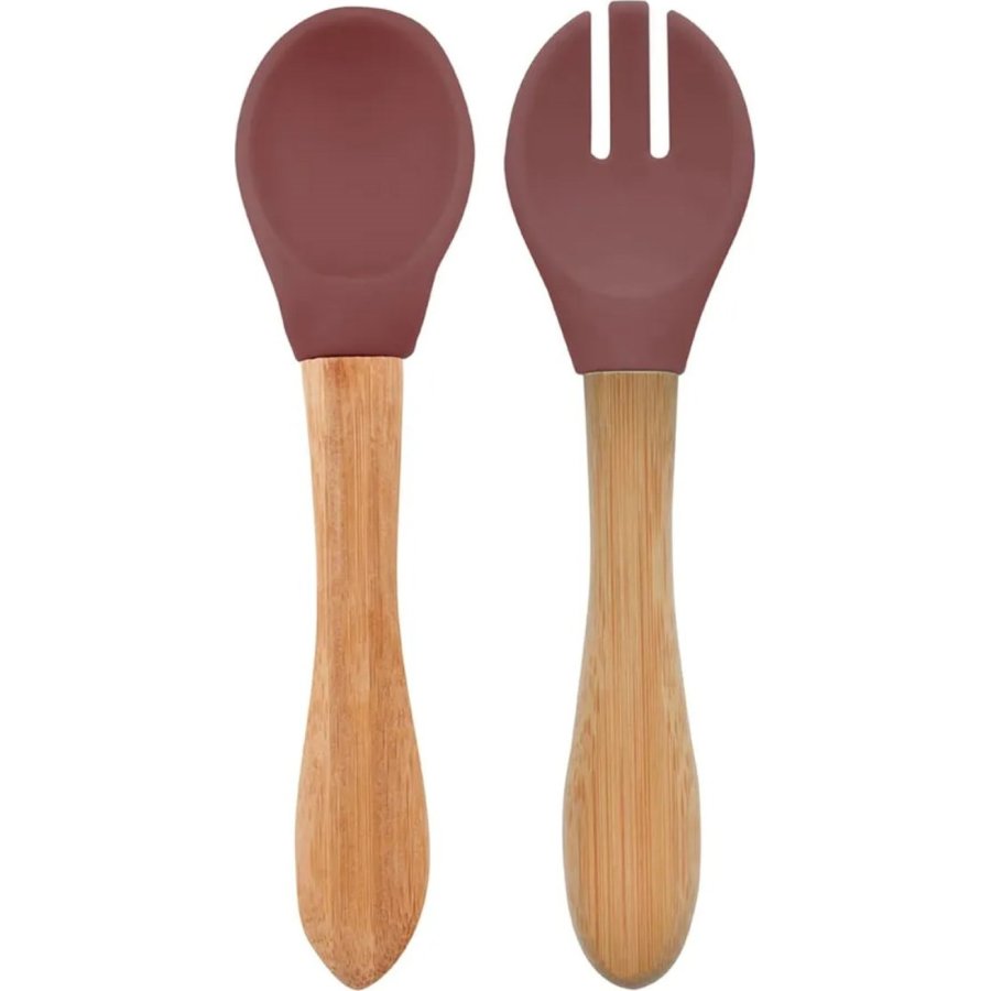 OiOi Mama Kaşığı ve Çatal Seti Velvet Rose