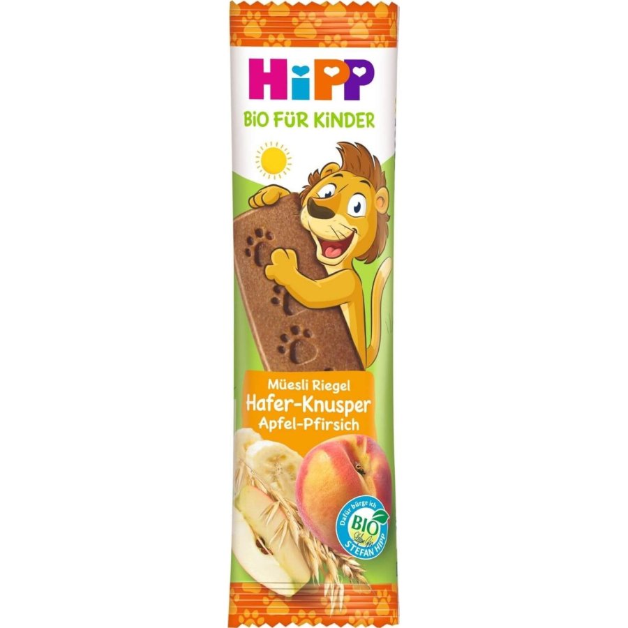 Hipp Organik Şeftali ve Elmalı Meyve Barı, 20 g