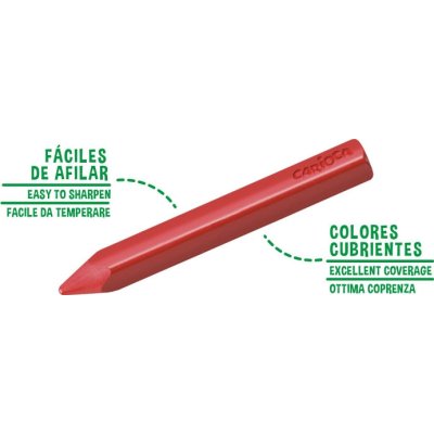 Carioca Jumbo Üçgen Elleri Kirletmeyen Yıkanabilir Pastel Boya Kalemi, 12'li