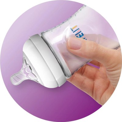 Philips Avent Natural PP Biberon, 260 ml, Pembe