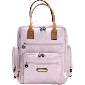 M&Y Eos Digital Anne Bebek Bakım Sırt Çantası, Gri, Toz Pembe