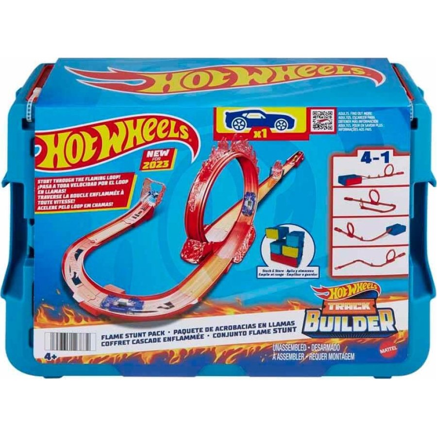 Hot Wheels Track Builder Alev Temalı Akrobasi Seti