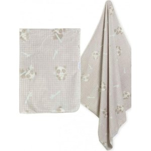 Bibaby Clever Panda Fluffy Bebek Battaniye, Gri