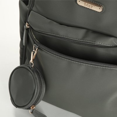 M&Y Diamond Anne Bebek Bakım Sırt Çantası 7345 Gri